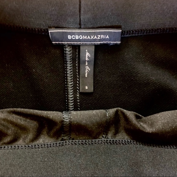 BCBG Maxazia women’s faux leather Black leggings, Size M - Picture 4 of 6